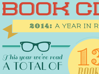 Book Club Infographic adobe illustrator books infographic pastel