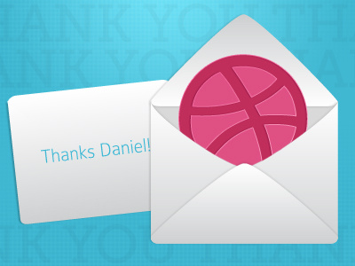 Thank You, Daniel Blundell! blundell daniel draft dribbble invitation invite shot thank you thanks