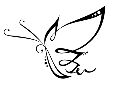 Butterfly Design black butterfly curve illustration lines