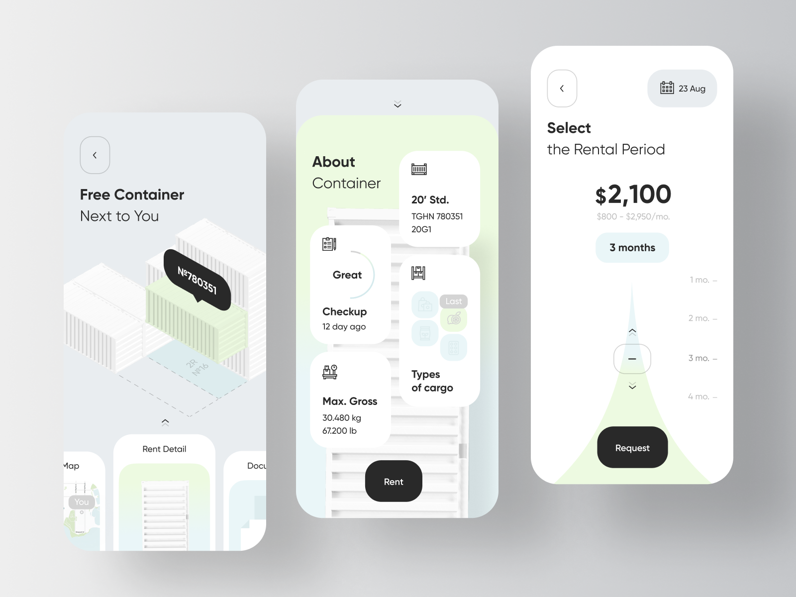 Portable Storage Container Rental App by Jack R. for RonDesignLab ⭐️