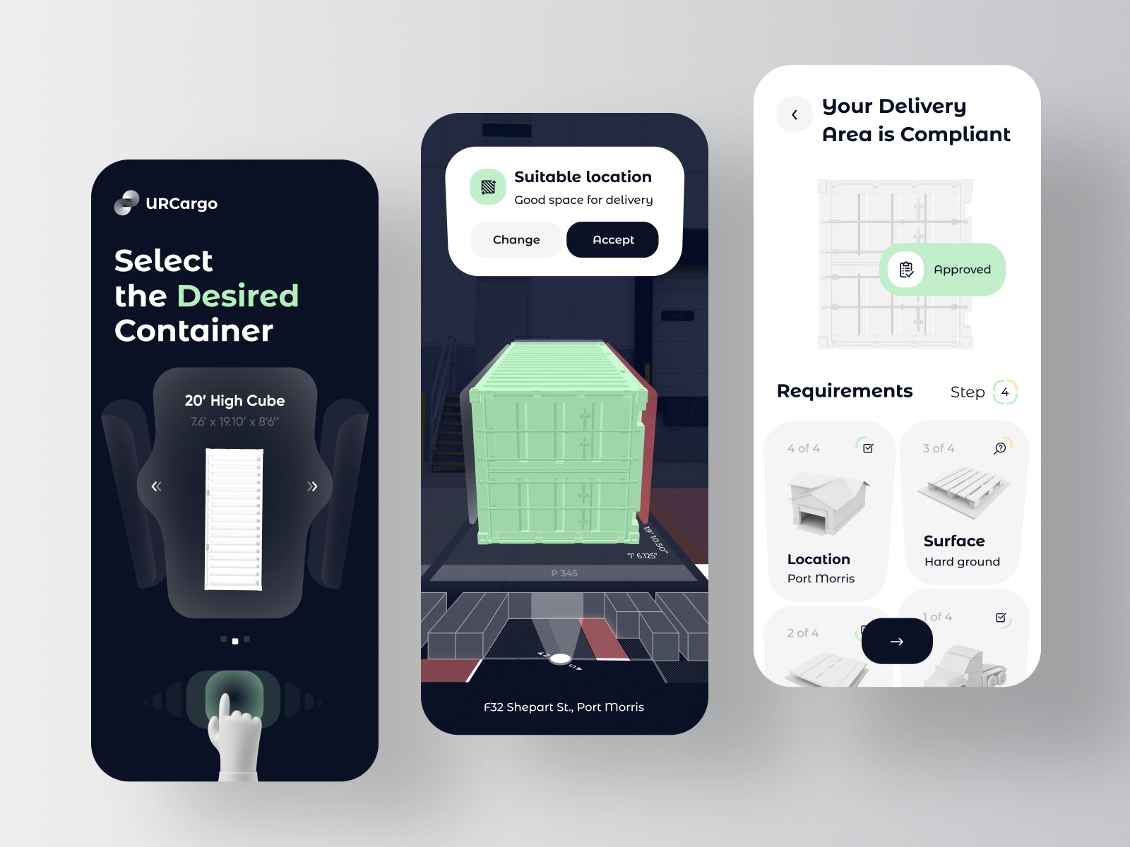 Portable Storage Container Delivery App by Jack R. for RonDesignLab ⭐