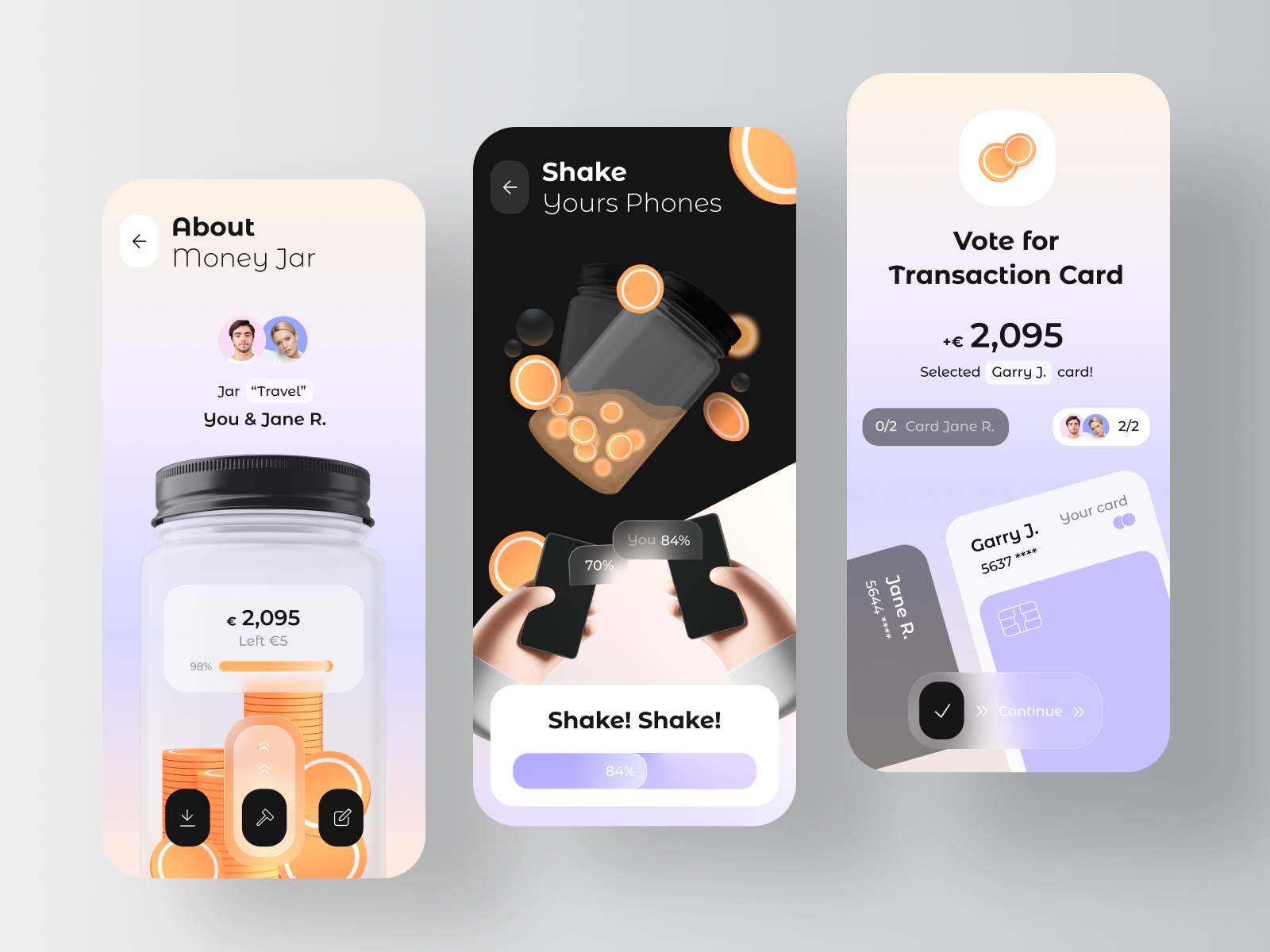 Fintech App Joint Account by Jack R. for RonDesignLab ⭐️ on Dribbble