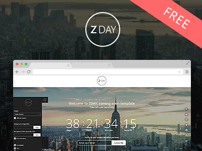 Zday - coming soon coming free soon template ui ux