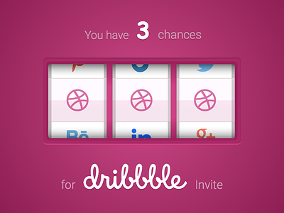 3x Dribble invite dribbble invite rondesign