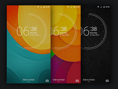 Wallpapers for Huawei app clock dark huawei lockscreen rondesign ui ux wallpapers