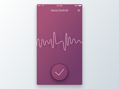 1st Week (Saturday) - Voice Controll audio free rec record rondesign sketch themeforest ui ux voice wave