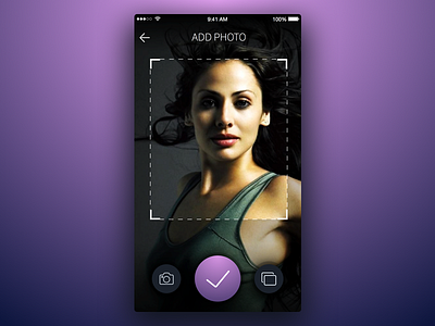 4th Week (Monday) - Add Photo add app free mobile photo rondesign sketch themeforest ui ux