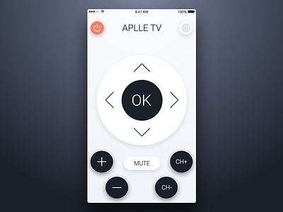 5th Week (Thursday) - Remote Control app controll free mobile remote rondesign sketch themeforest ui ux