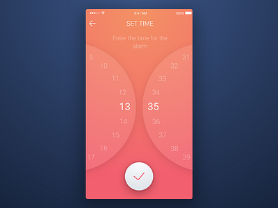 11th Week (Tuesday) - Set Time alarm app clock free marathon rondesign. mobile set sketch themeforest time