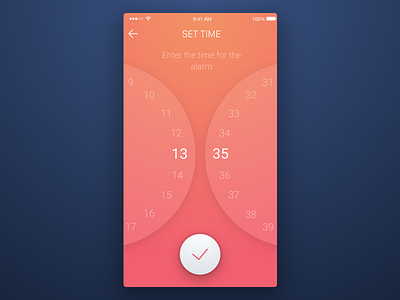 11th Week (Tuesday) - Set Time alarm app clock free marathon rondesign. mobile set sketch themeforest time