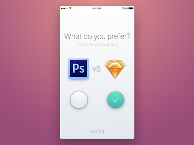 11th Week (Sunday) - What Do You Prefer? app free mobile photoshop rondesign sketch themeforest