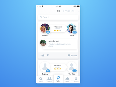 Messenger Concept app concept mobile redesign rondesign tellit ui ux