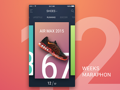 [FREE] 12 Weeks Sketch Marathon UI Kit 12 weeks free freebie marathon preview rondesign ui