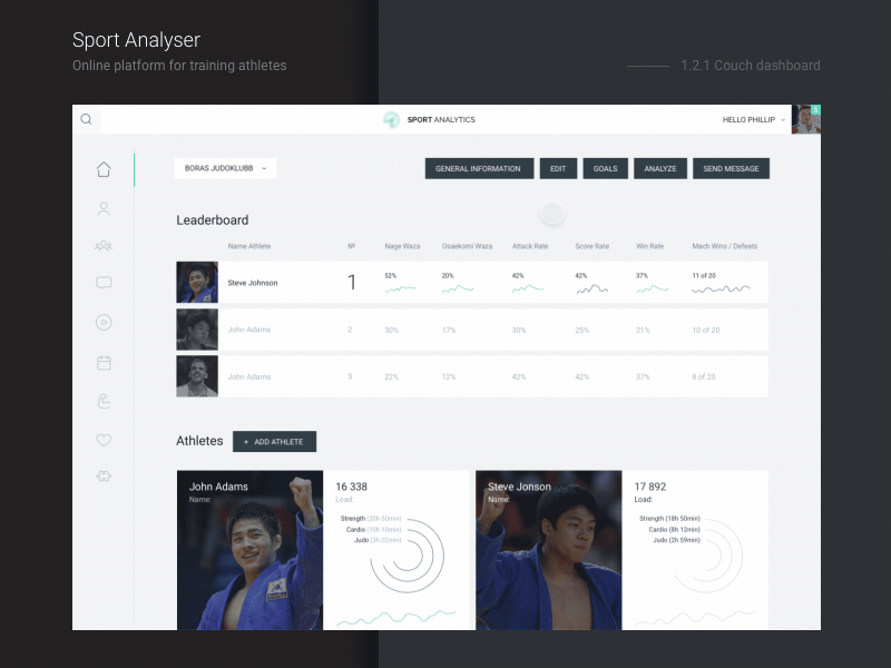 Sport Analytics - Coach Dashboard