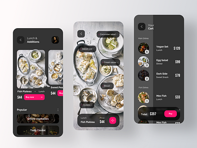 Food Delivery Application delivery delivery app delivery service dish ecommerce food food app grocery grocery app order payment recipe rent rondesign service service app shopping tracking