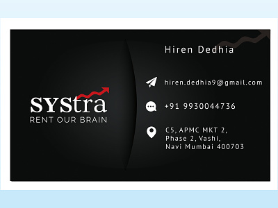 Systra Business Card branding business identity graphic design