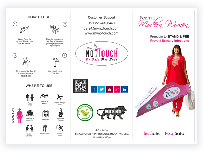 NoTouch - 3 Fold Brochure branding business identity design graphic design typography