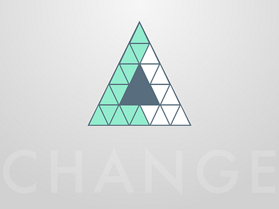 Delta / Change Logo change delta flat geometric logo minimal triangle