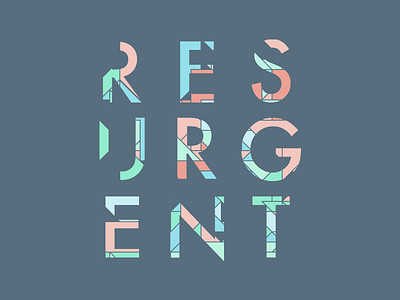 Resurgent Branding brand generative logo type typography