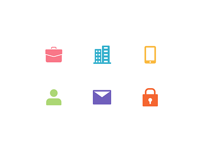 Icons android building business circle color colour icon email icon ios icon iphone 7 lock profile