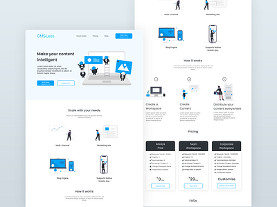 CMSLess Headless CMS landing page