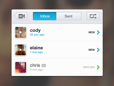 Clipchat clipchat iddiction inbox ios app list messages photo video