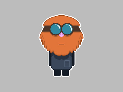 The beard guy bright tips character game game character game element illustration