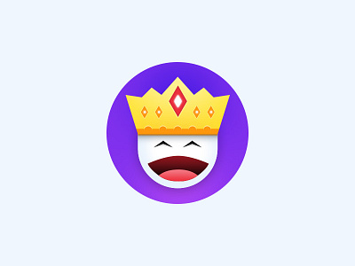 The King badge crown emoji forplayers icon king