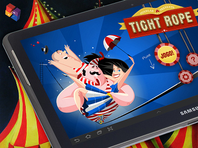 TIGHTROPE Game for Brazil Students :D app balance circus cool fun game jungling menu play rope tablet tight