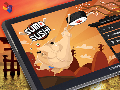 SUMO SUSHI Tablet Game Design for Brazil Students :D app educational game huge inside out japan school sumo sunrise sushi tablet tradition