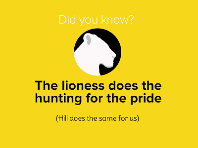 The lioness does the hunting for the pride :D cat facts hili hunting icon inkod joke lion pride shadow tigress yellow
