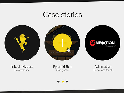 INKOD CASE STORIES :) coming soon ... case studies case study circles inkod interactivity more over paging portfolio responsive stories touch