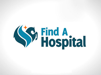 Find a hospital Brand :) asclepius brand find greek heart horse hospital icon logo mythology pegasus star