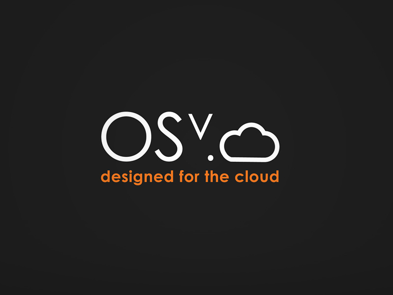 OSV.cloud Cool Branding :D cloud negatif icon logo os operating system design platform brand orange idea smart