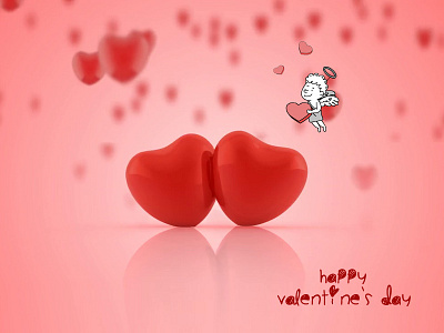 Happy Valentine Day :) amour angel cupidon date day gift happy hearts love match sweet valentine