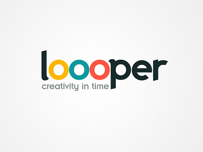 Loooper New Brand :) brand circles colors cool creativity fluid font identity inkod logo loop time