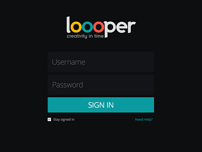 Loooper Sign In :) button creativity help in login loop password sign in signed signin time username