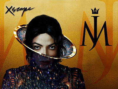 Michael Jackson New Logo for Xscape Album :) DELUXE Gold Version artwork cosmos deluxe gold hoax jackson king limited logo michael music xscape