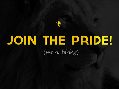 We Are Hiring :) Join the Pride! cool designer expert fun gui hiring job offer opportunity post pro ux