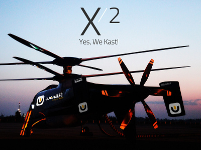 X2 Wekast / The New Fastest Helicopter on Earth cast dongle fast helicoter hoover play plug present presentation speed sticker x2