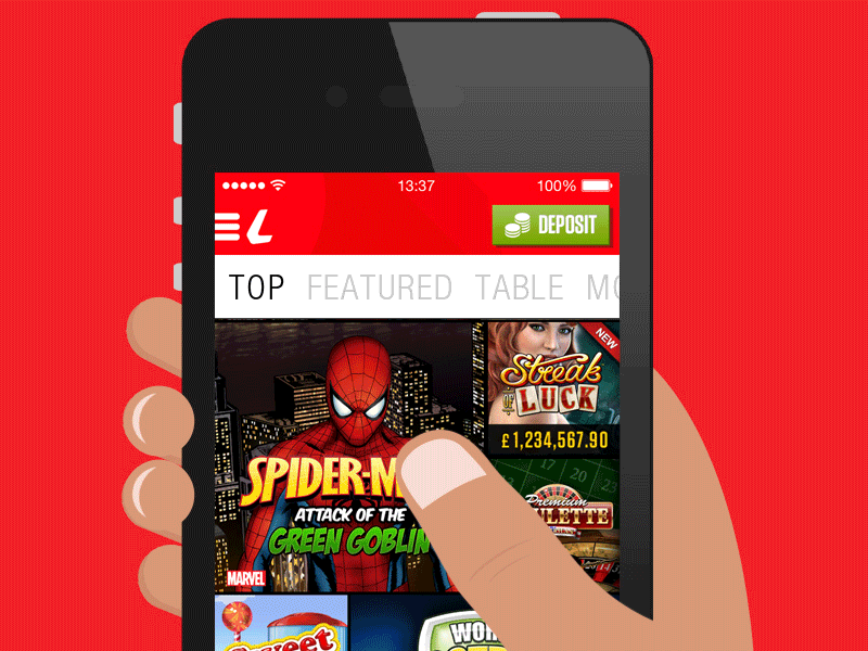 This is The Ladbrokes Life! The Official App app betting casino fun gaming grid ladbrokes mobile navigation poker tiles tutorial