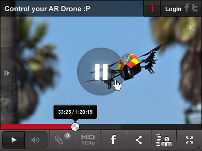 Sparkeo Mini Full HD e-Learning Video Player ardrone control courses design dray e learning facebook fullscreen gui hd hypera icons ilan inkod knowledge login menu mini monetize navigation pause play player share side sparkeo transparent ux video volume