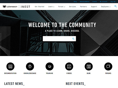 CYBEREASON COMMUNITY PLATFORM : THE NEST