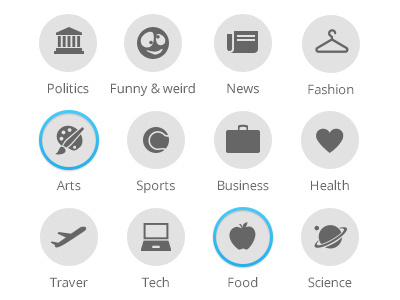 Lingualy icons for setting wizard :) deiner dray erik fashion food funny hypera icons ilan inkod lingualy news politics science setting tech travel weird wizard