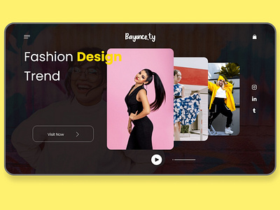 Fashion web app branding design graphic design typography ui ux