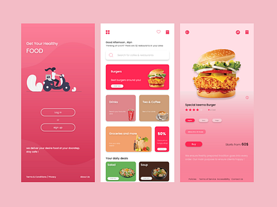 A food app app branding design graphic design ui ux