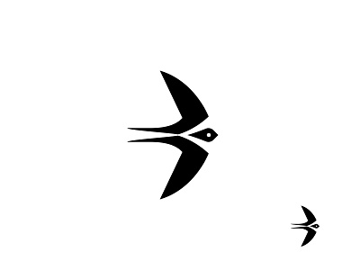Swallow design icon logo