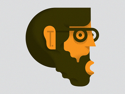 Noggin' face head illustration illustrator personal texture vector