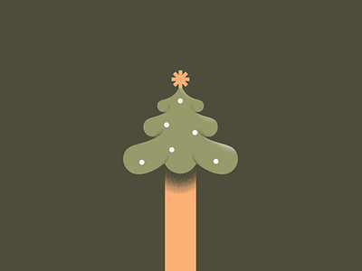 Happy lil' tree illustration krampus tree