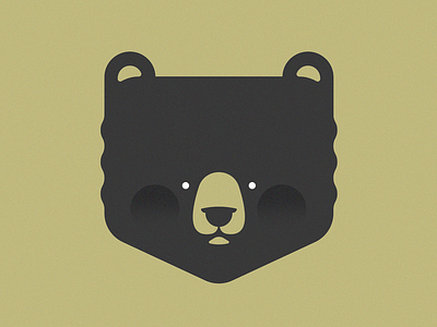 Em-Bear bear black gold illustration